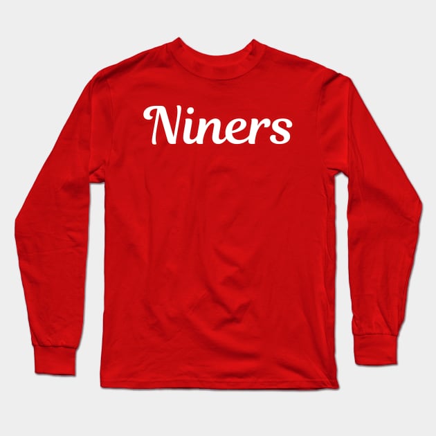 Niners Script Long Sleeve T-Shirt by twothree